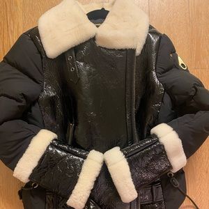 Mongoose knuckles Churchbridge Shearling/Trimmed Down Leather Coat